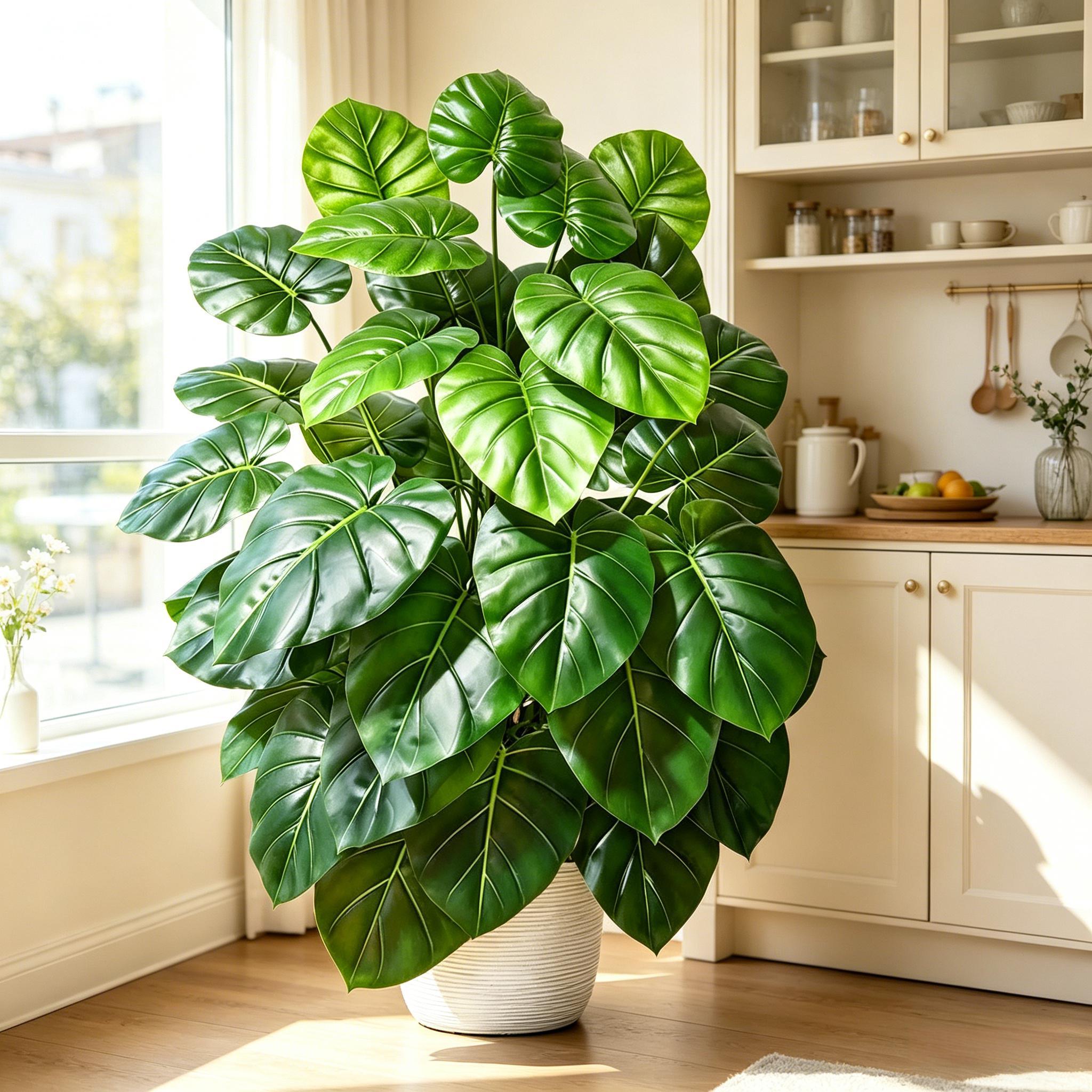 Monstera Adansonii - Pohon Palem Buatan Mirip Asli 60-105cm,