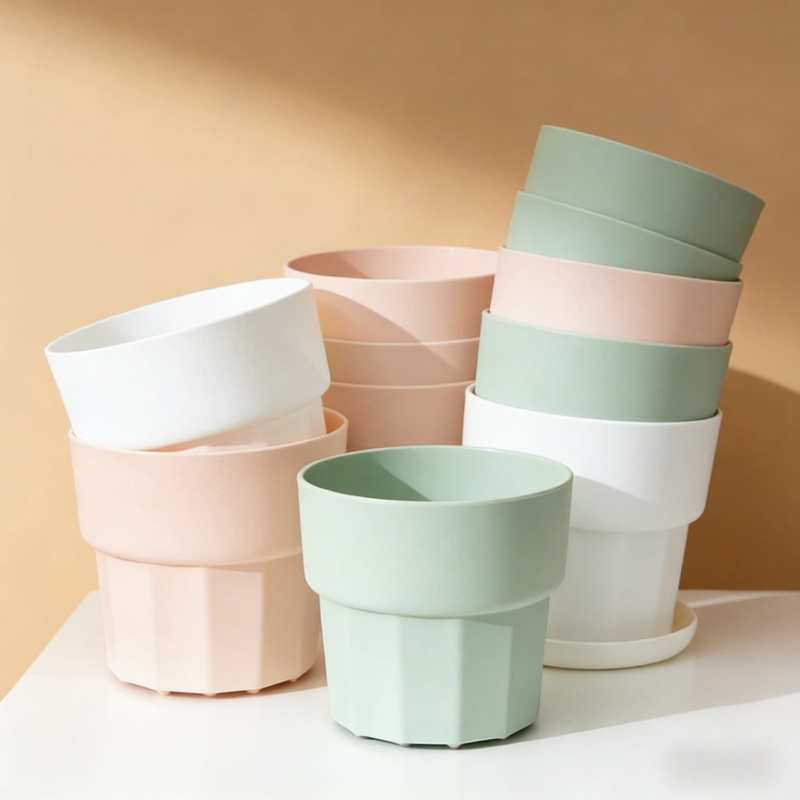 Echeveria Succulent - Pot Bunga Resin Plastik Anti Pecah