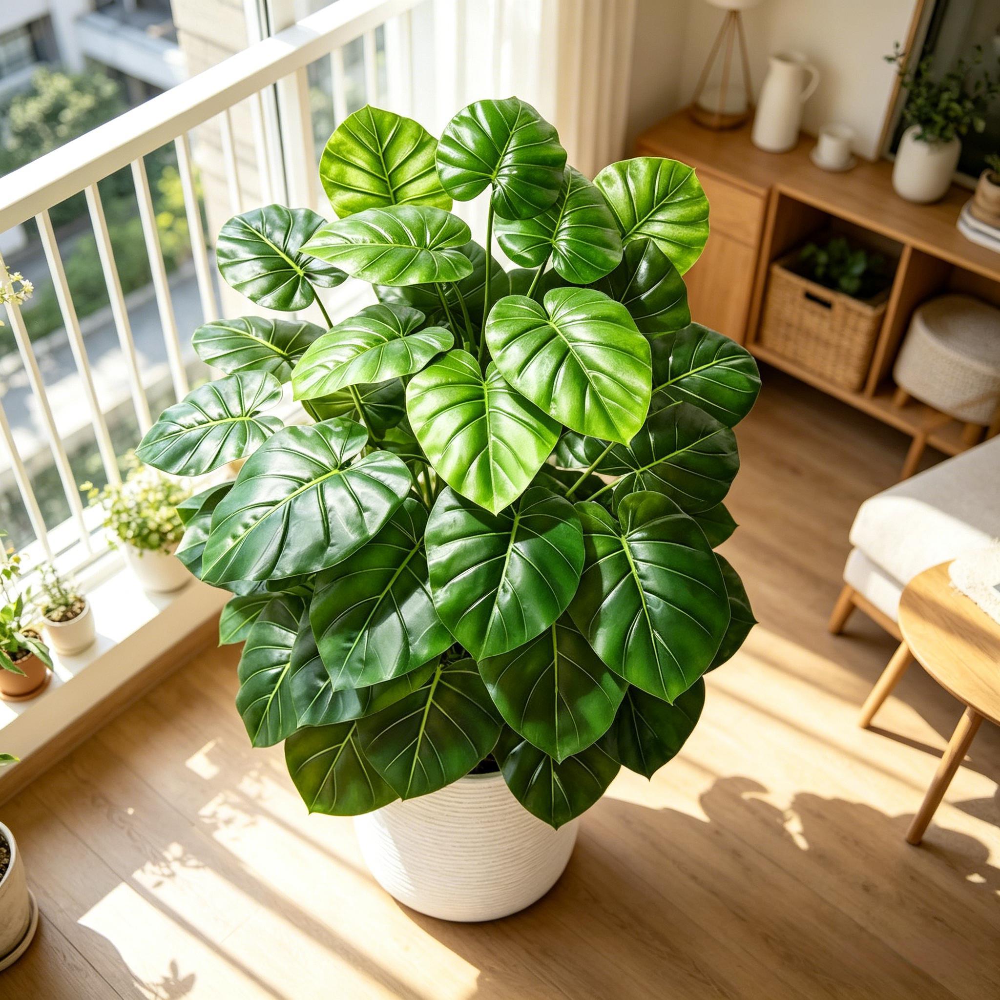 Pohon Palem Buatan Mirip Asli  - Monstera Adansonii ulasan dan harga
