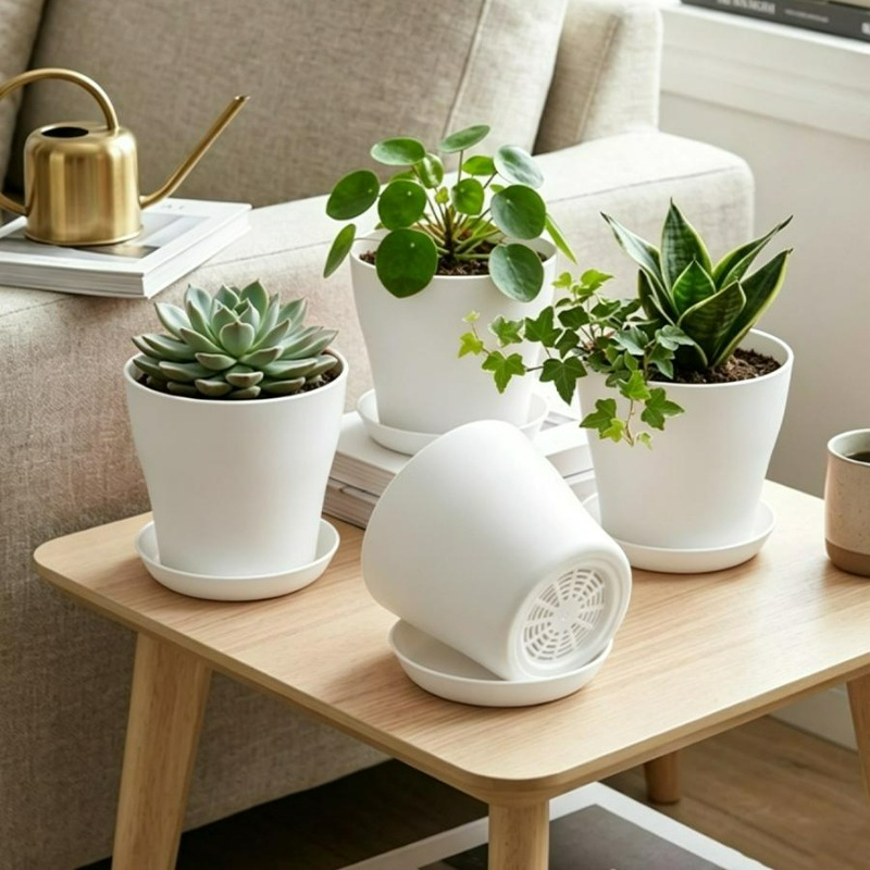 Set Pot Tanaman dengan Lubang  - Echeveria Succulent ulasan dan harga
